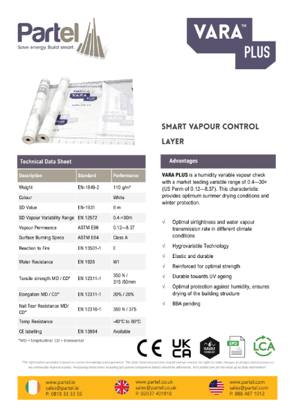 Vara Plus Technical Data Sheet Partel Nbs Source