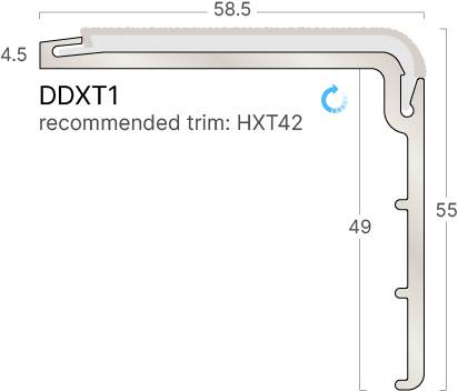 XT PVC-u Hardnose Stair Edgings 