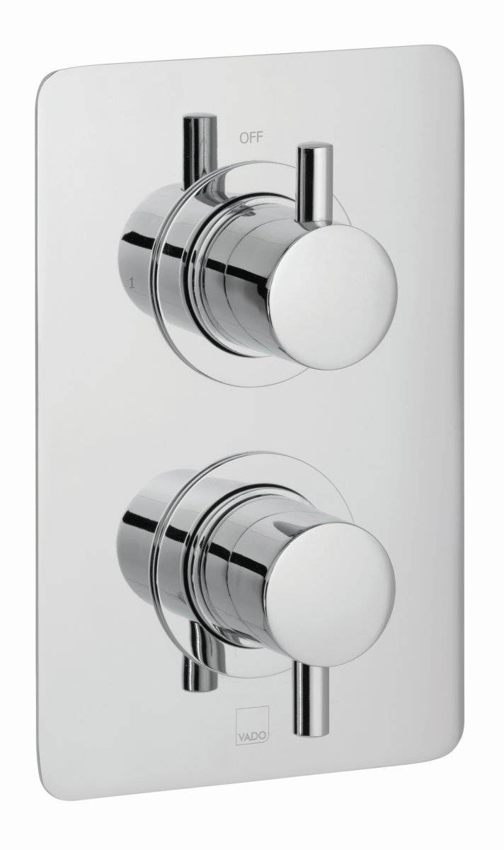 DX Celsius 1 Outlet, 2 Handle Concealed Thermostatic Valve