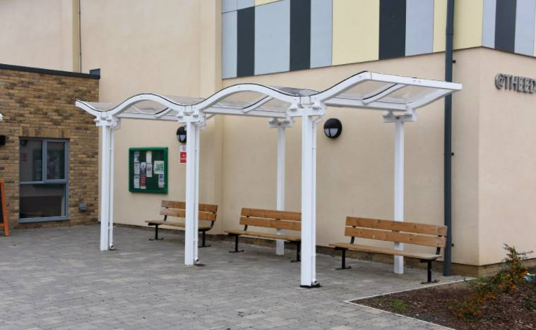 Sheffield Wave Canopy - Open sided shelter