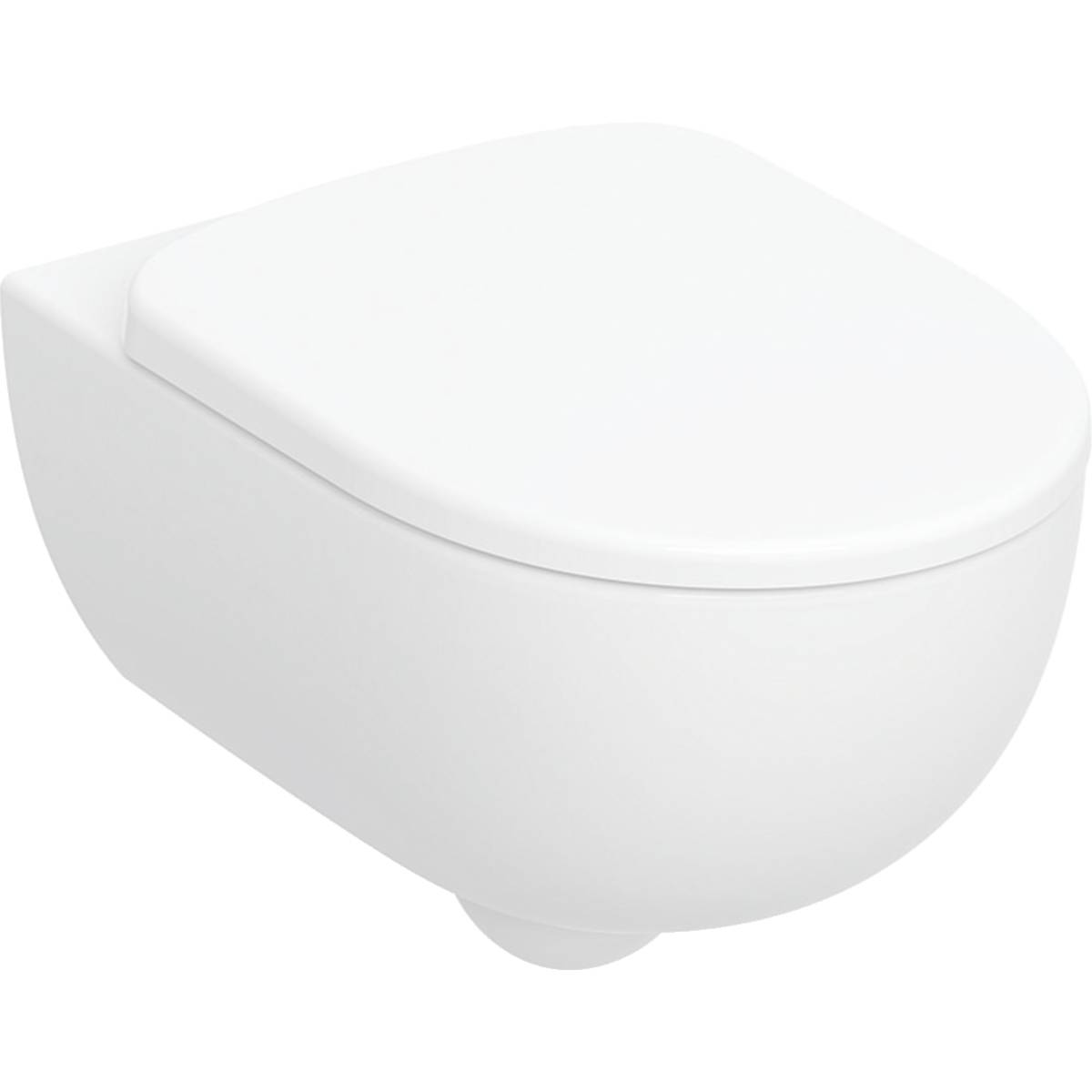 Geberit Selnova Premium wall-hung WC set, washdown, shrouded, Rimfree, with WC seat - Wall-hung WC Set