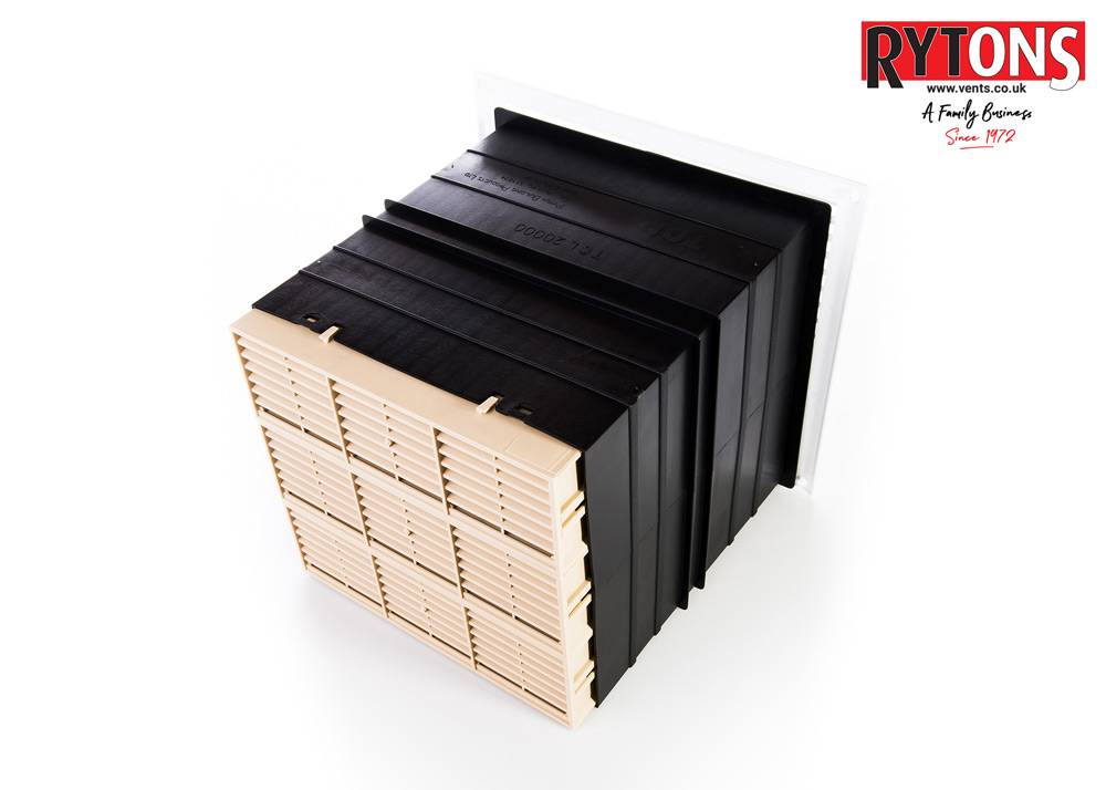 TCL20 - Rytons 9 x 9 Ventilation Set with Louvre Ventilator