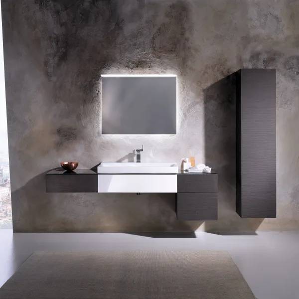 Geberit Xeno² illuminated mirror with direct and indirect lighting