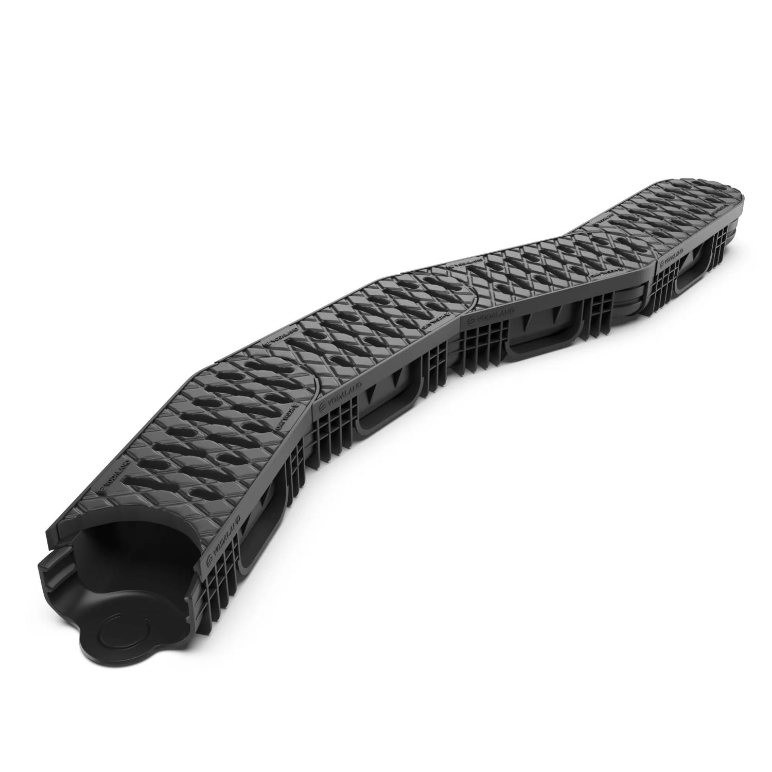 EASY 2 Radius channel drain, A15  - Curved Drainage Channels with Grating