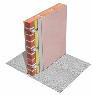 HD1057 Hush Wall System On Existing Masonry - Acoustic Wall System