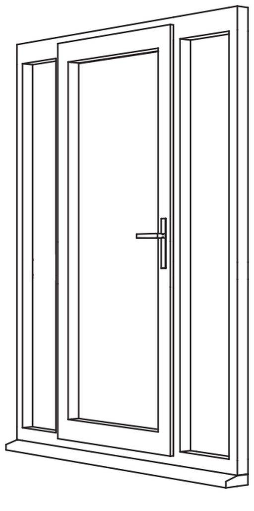 Heritage 2800 Decorative Residential Door - R6 Open In