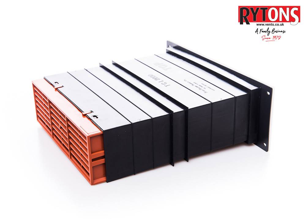 Rytons 9 x 3 Acoustic AirLiner® Set with Flush Louvre Ventilator Range