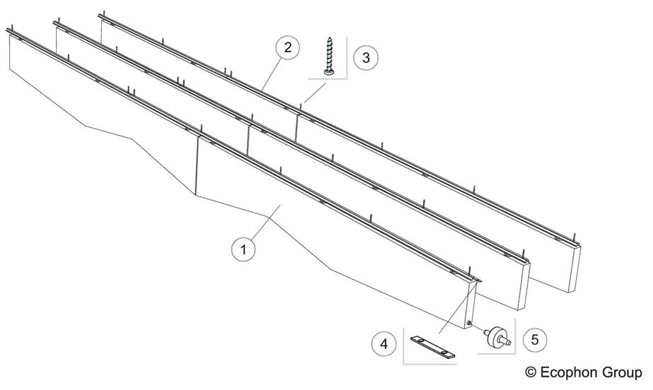 Solo™ Baffle ZigZag - Sound Absorbing System