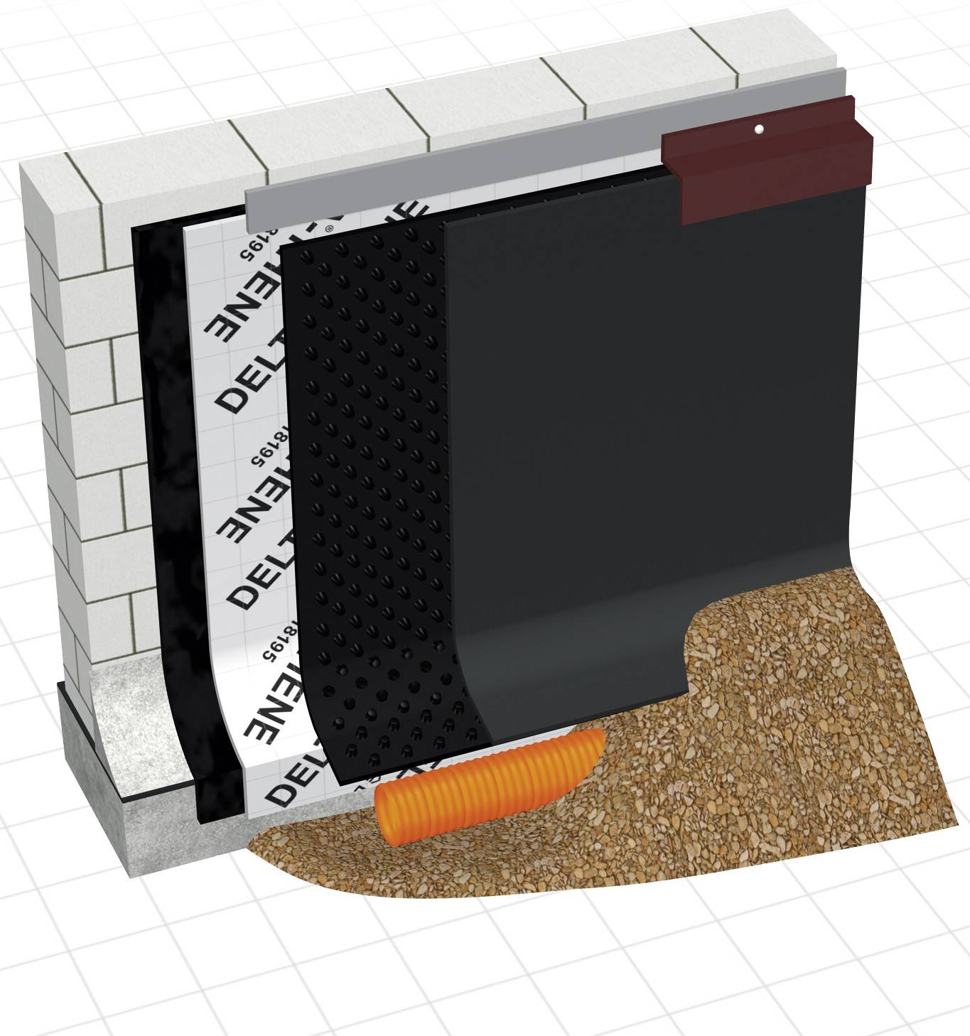 DELTA® EQ Drain - Protection and drainage system