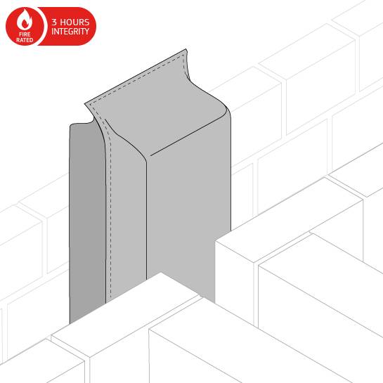 Dacatie Dacasock Extra Wide Firesock Acoustic 2 Hour Fire Rated Fire Stop - Fire Stop