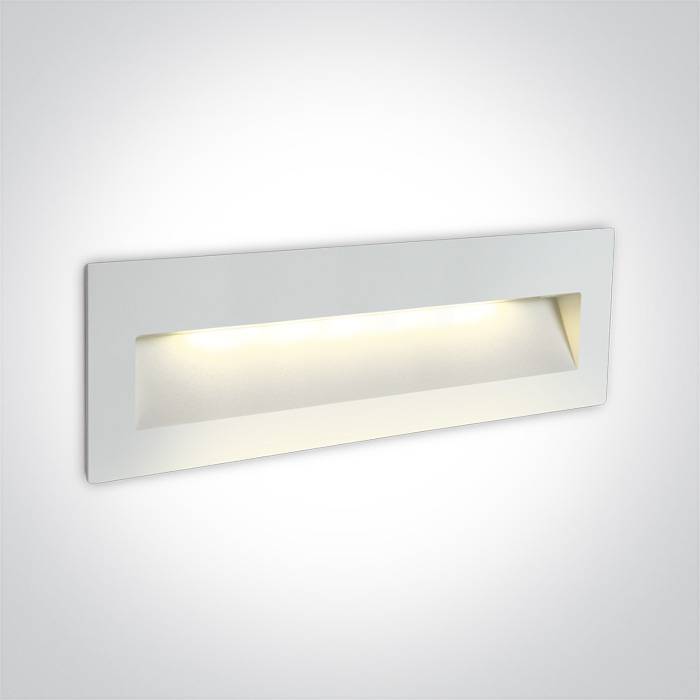  7W IP65 LED Rectangular Recessed Wall Light, 68068C - Indoor/ Outdoor Luminaire