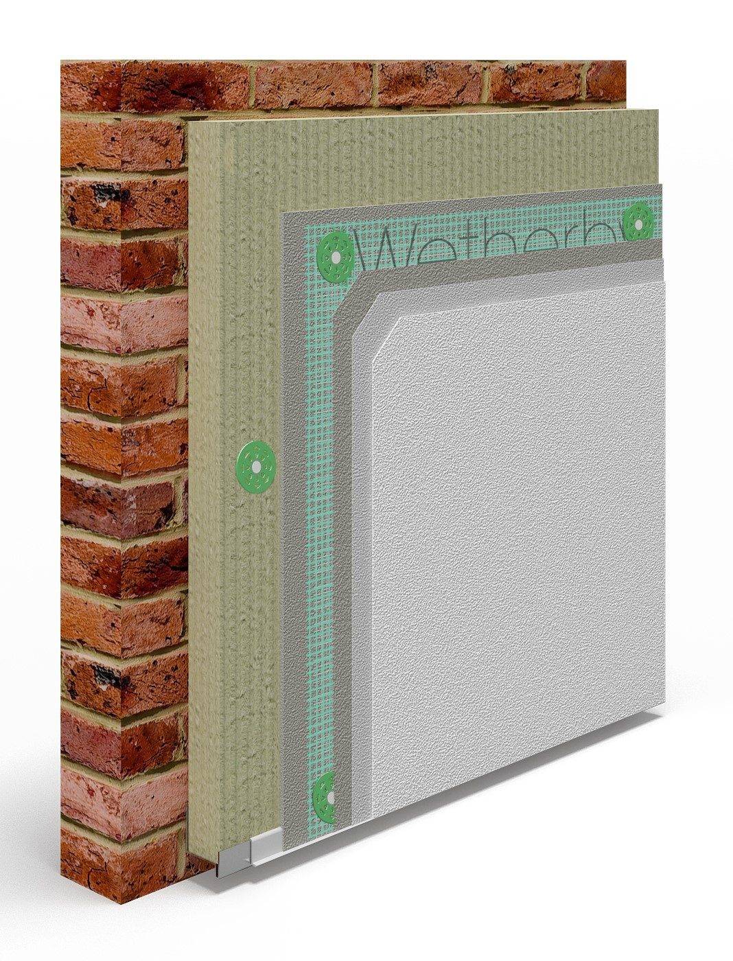 Masonry Stone Wool Silicone Render A2 Rated External Wall Insulation System - External Wall Insulation System