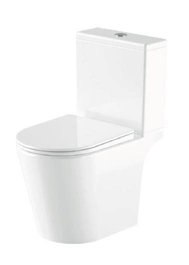 Layla Smooth Close Coupled WC Pan Standard Height Open Back