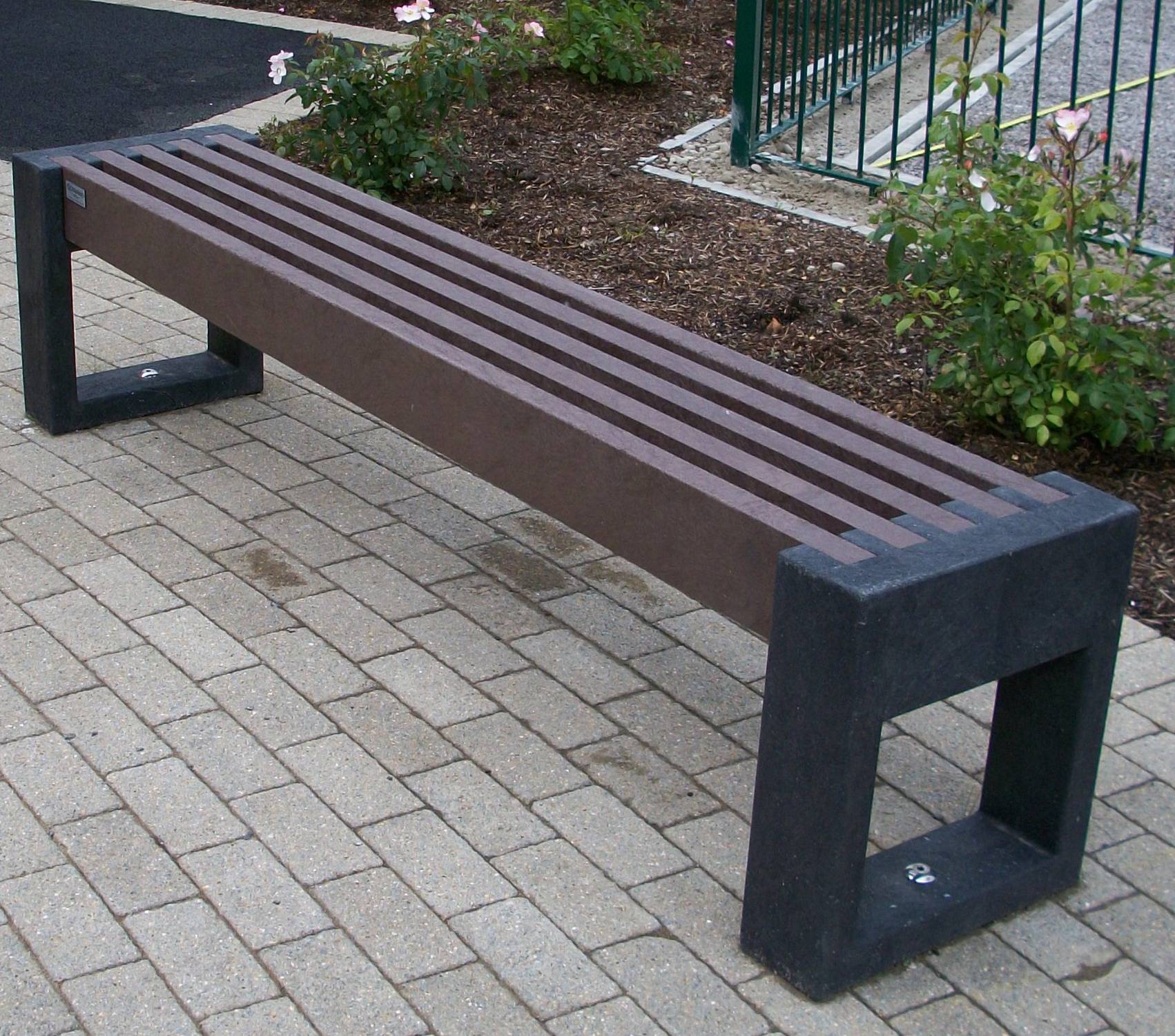 Canvas straight bench