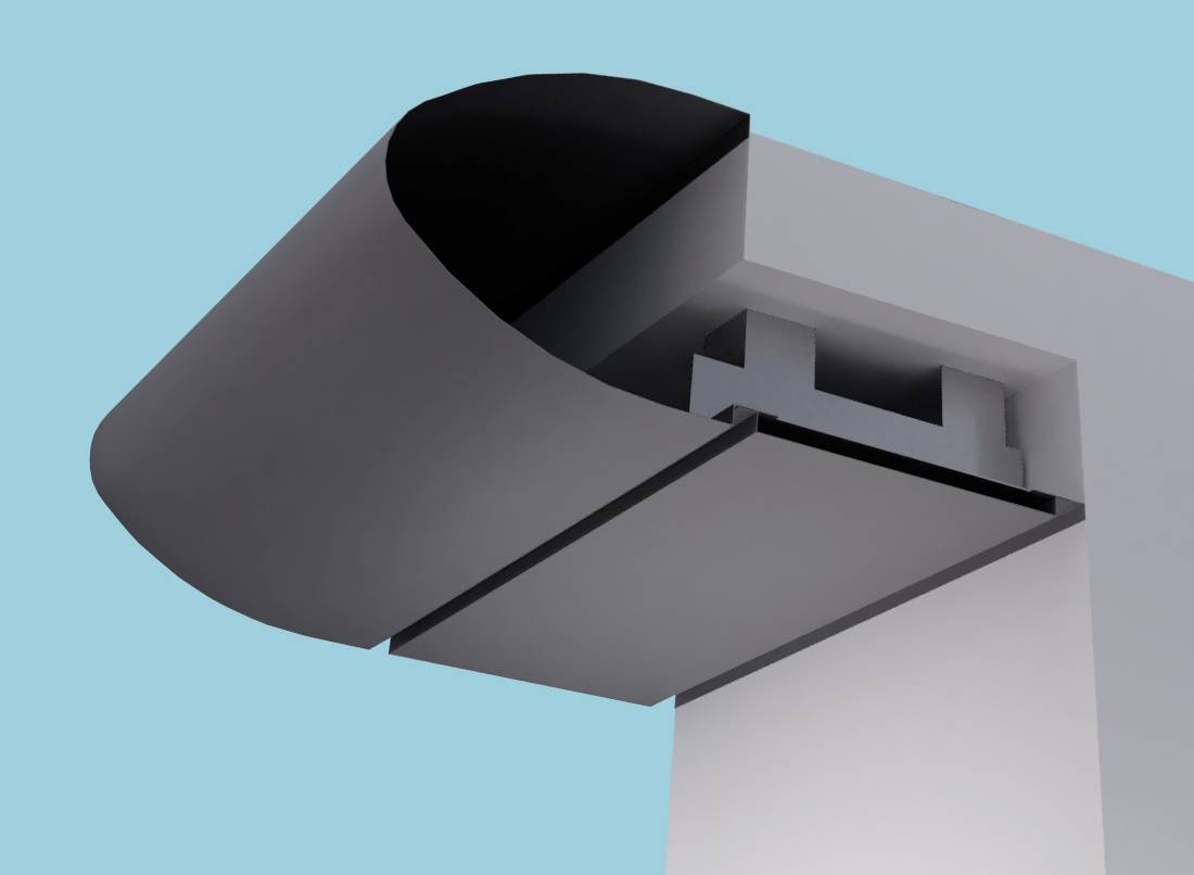 Elliptical Eaves Systems: Fascia Soffit & optional Hidden Gutter