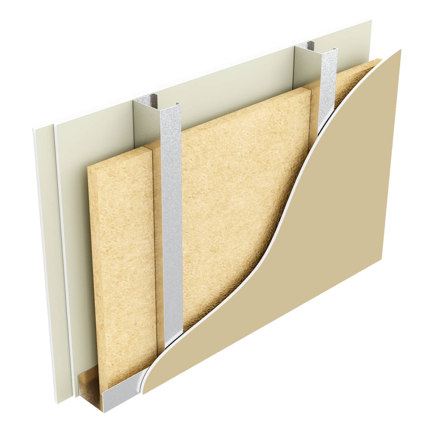 Metsec SFS infill wall with RCM Y-Wall sheathing board, and Knauf plasterboard