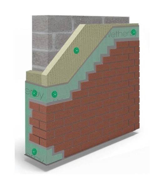 Masonry Stone Wool Acrylic Brick Slip A2 Rated External Wall Insulation System - External Wall Insulation System