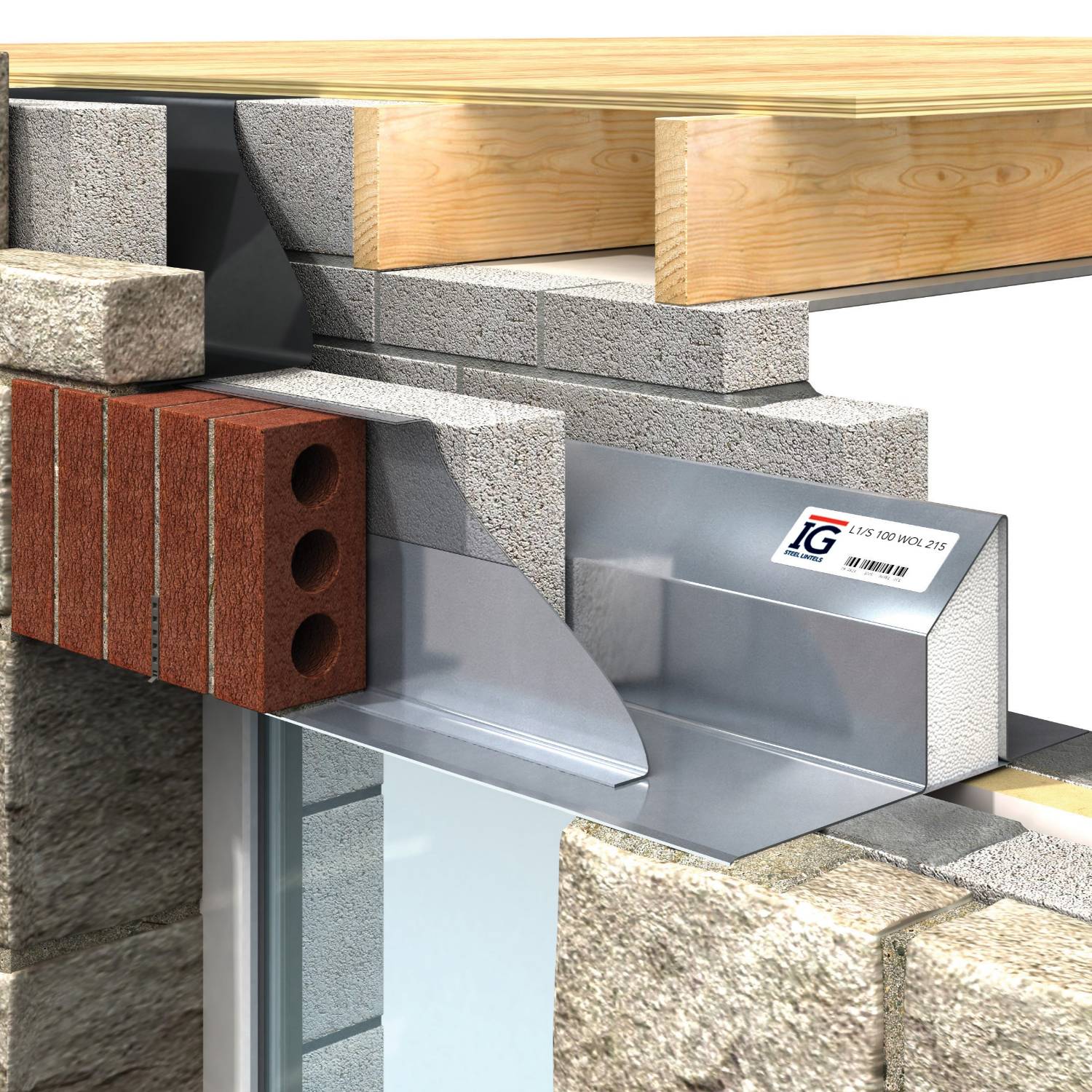 IG Cavity Wall Lintels - Wide Outer Leaf - Standard/ Heavy/ Extra Heavy/ Extreme