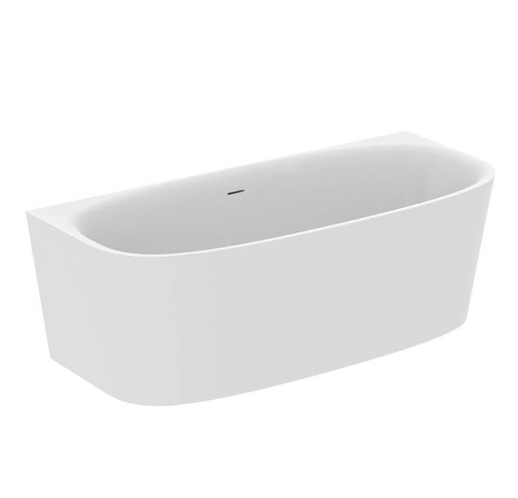 Dea 180 x 80 cm Freestanding Wall Double Ended Bath