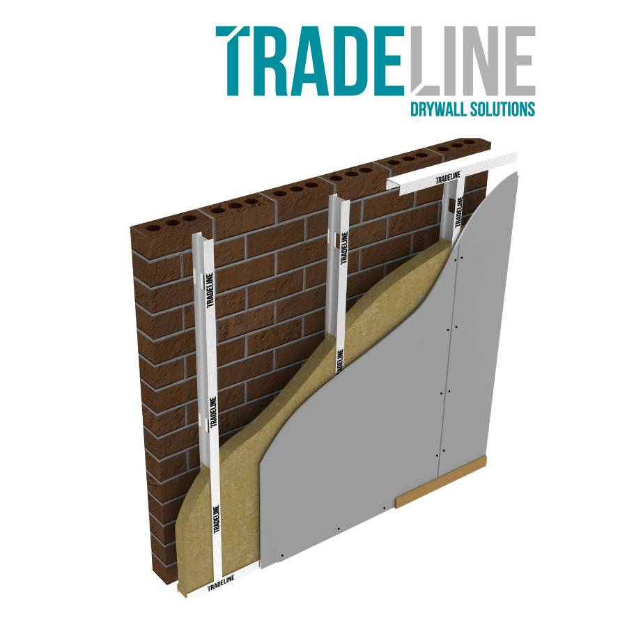 TRADELINE Independent Wall liner System Utilising British Gypsum Gyproc Board