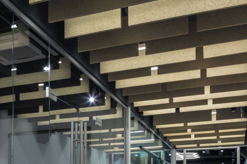 HERADESIGN Baffle Element Ceiling Baffle Knauf Ceiling Solutions 