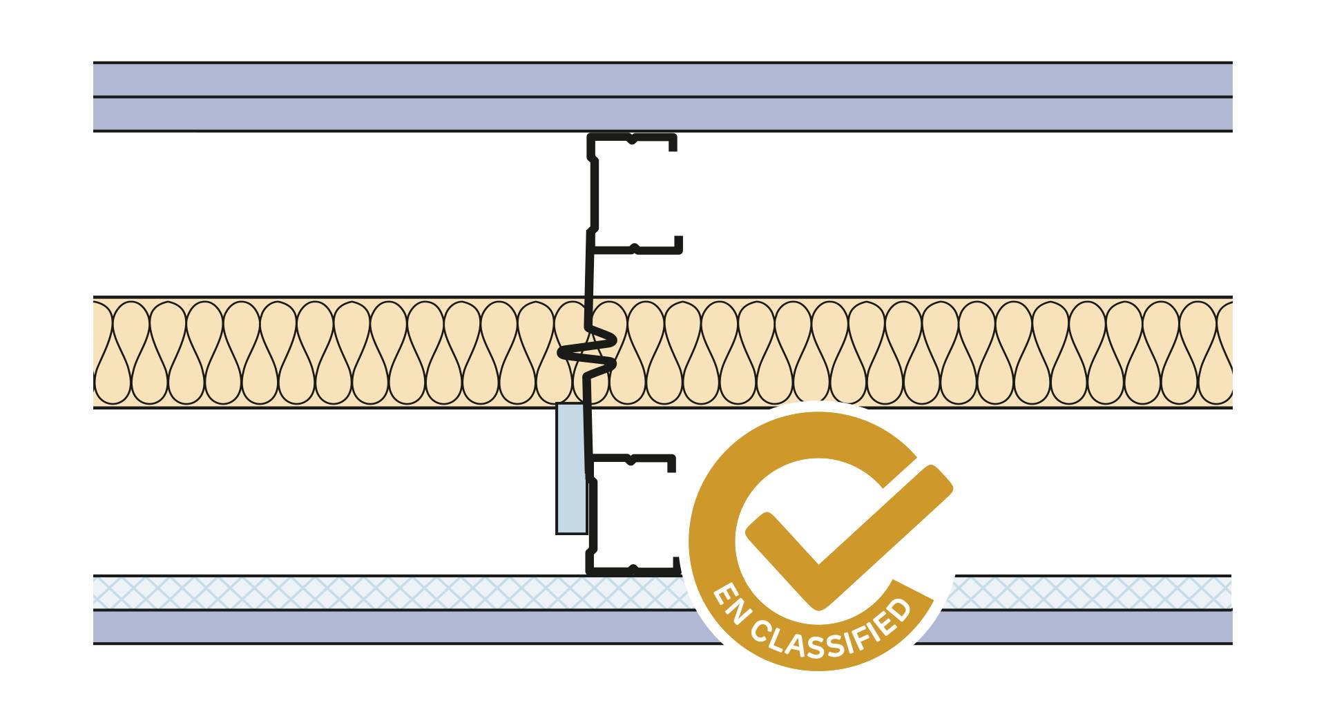 Siniat Twin Frame Metal Stud Partition Twin(AB)-CS50R-215dB#15Sx15dB-50G(250)