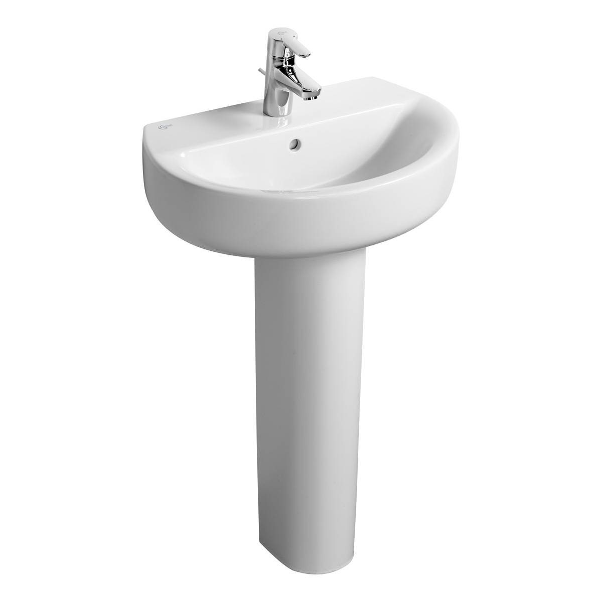 Concept Space Sphere 55 cm Washbasin, short projection