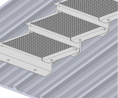 Ascent Aluminium Walkway System for Metal Profiled Roofs