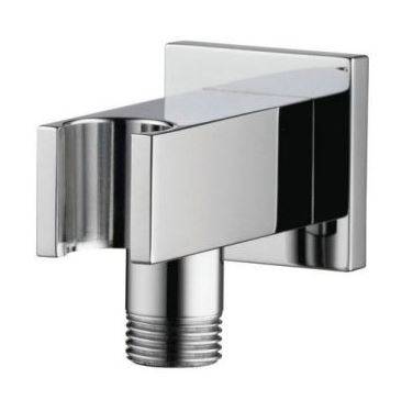 Options Square Wall Outlet with Combined Hand Shower Holder