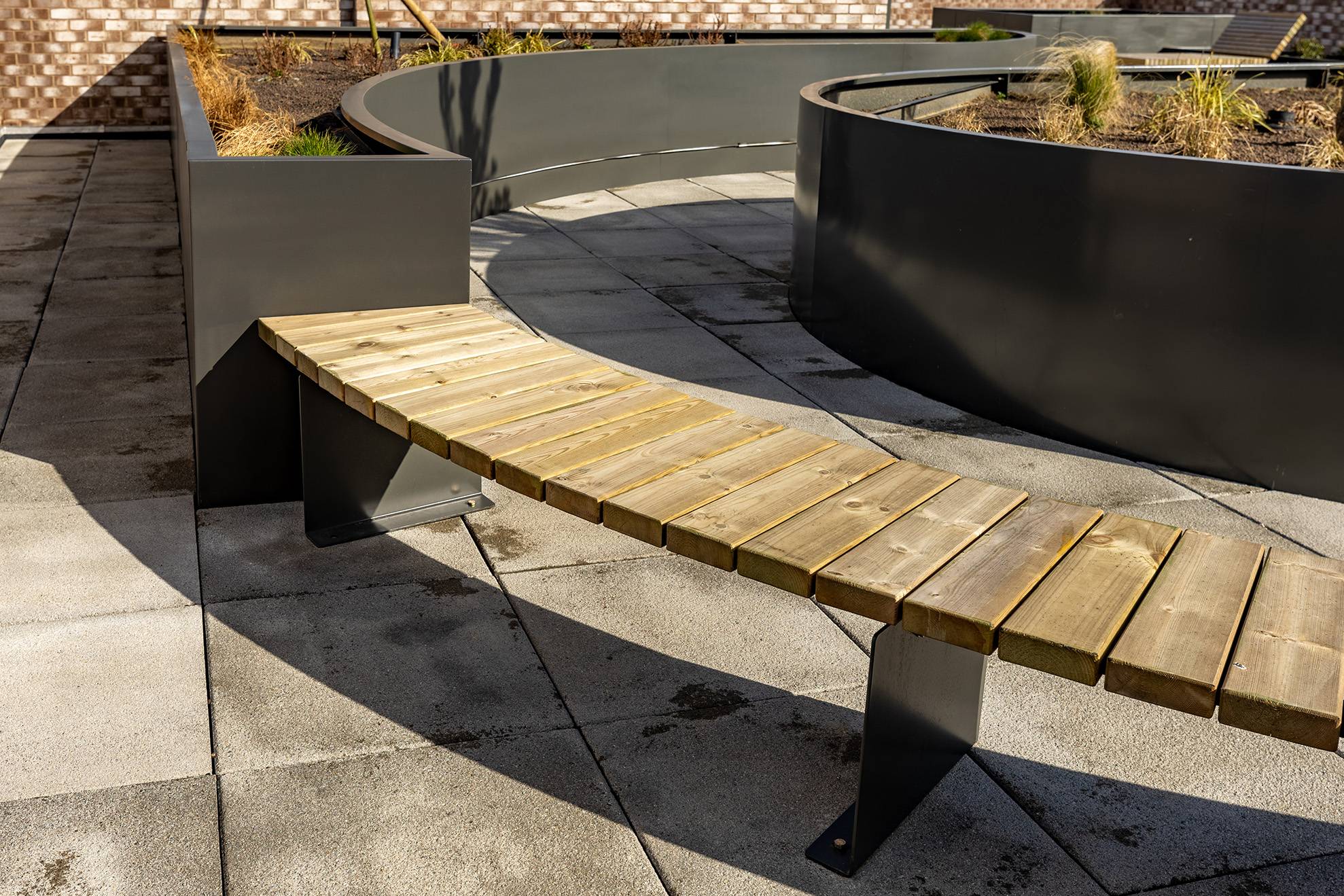 Sheldon Curved Bench