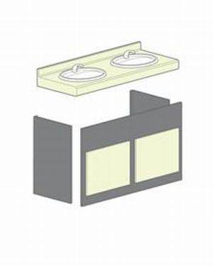 Ready Plumbed Module Semi-Recessed Vanity Unit