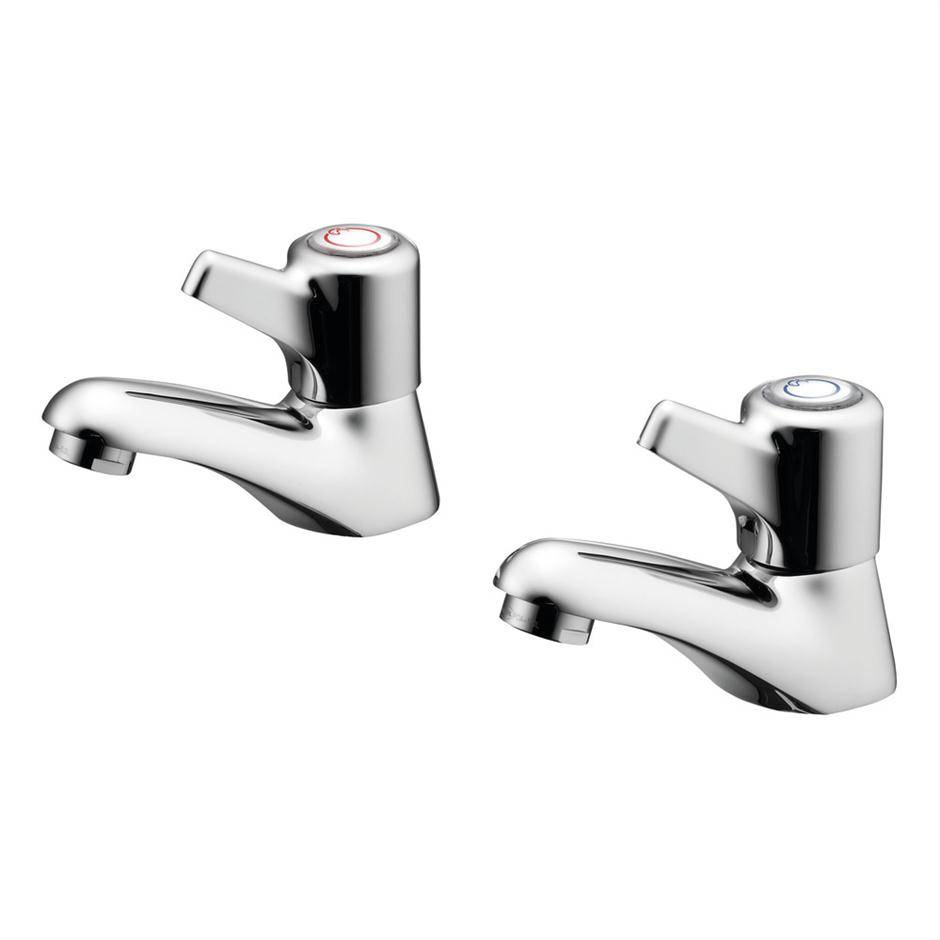 Elements Basin Pillar Taps With Lever Handles