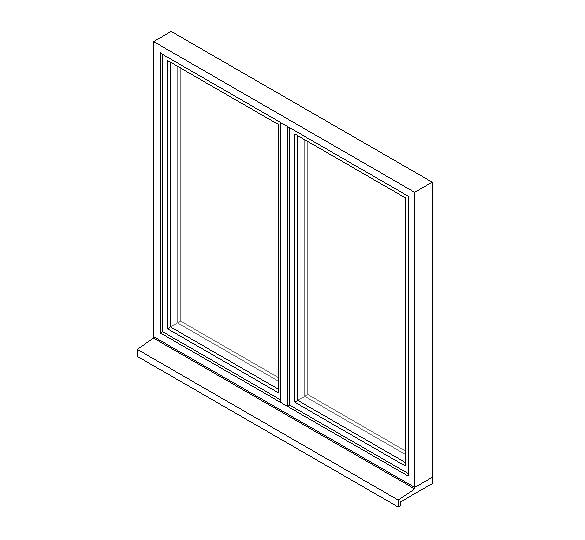 Double Window System with a Side Hung Opening Light and Fixed Light
