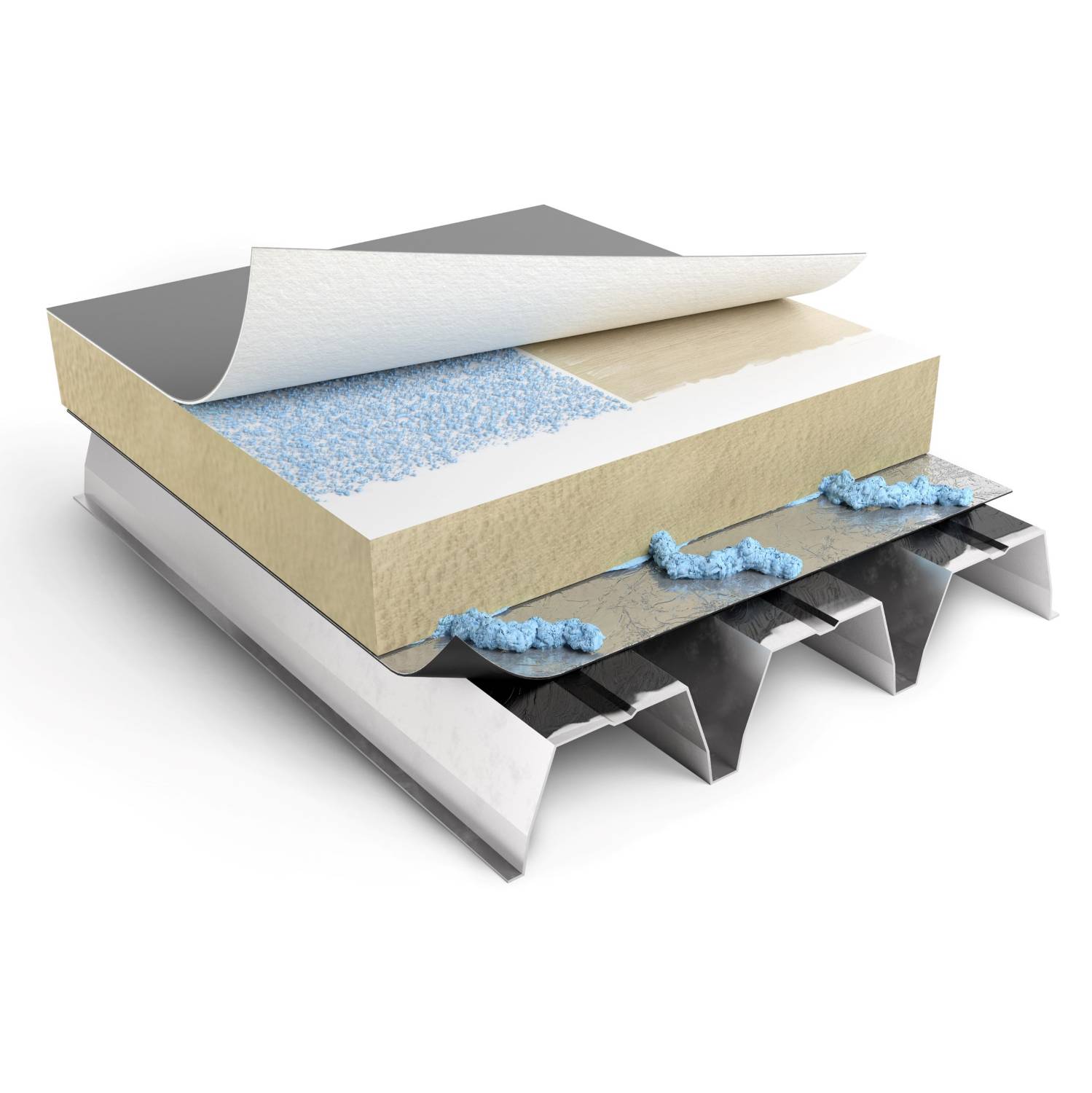 Fully Adhered System With PIR Insulation Board - RENOLIT ALKORPLAN A