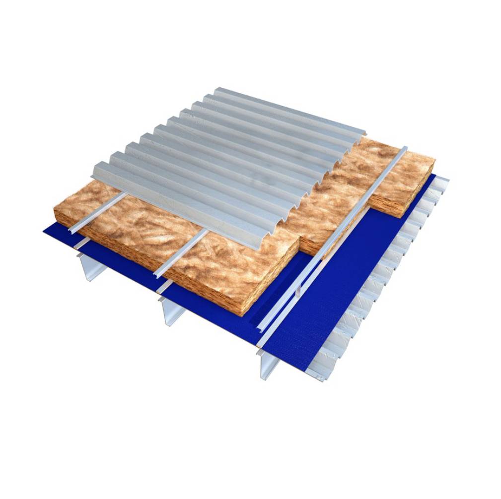 Knauf Insulation - FactoryClad Roll 35 (Uncut) - Built-up Metal Roof And Wall Insulation - Glass Mineral Wool Roll