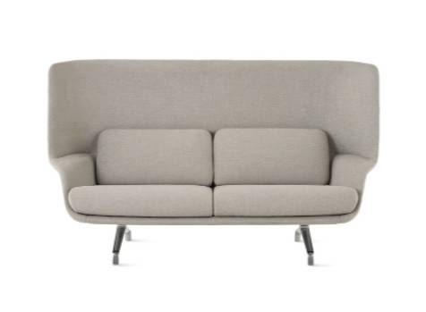 Striad Sofa – High Back – Two Seat – 4-Leg Base