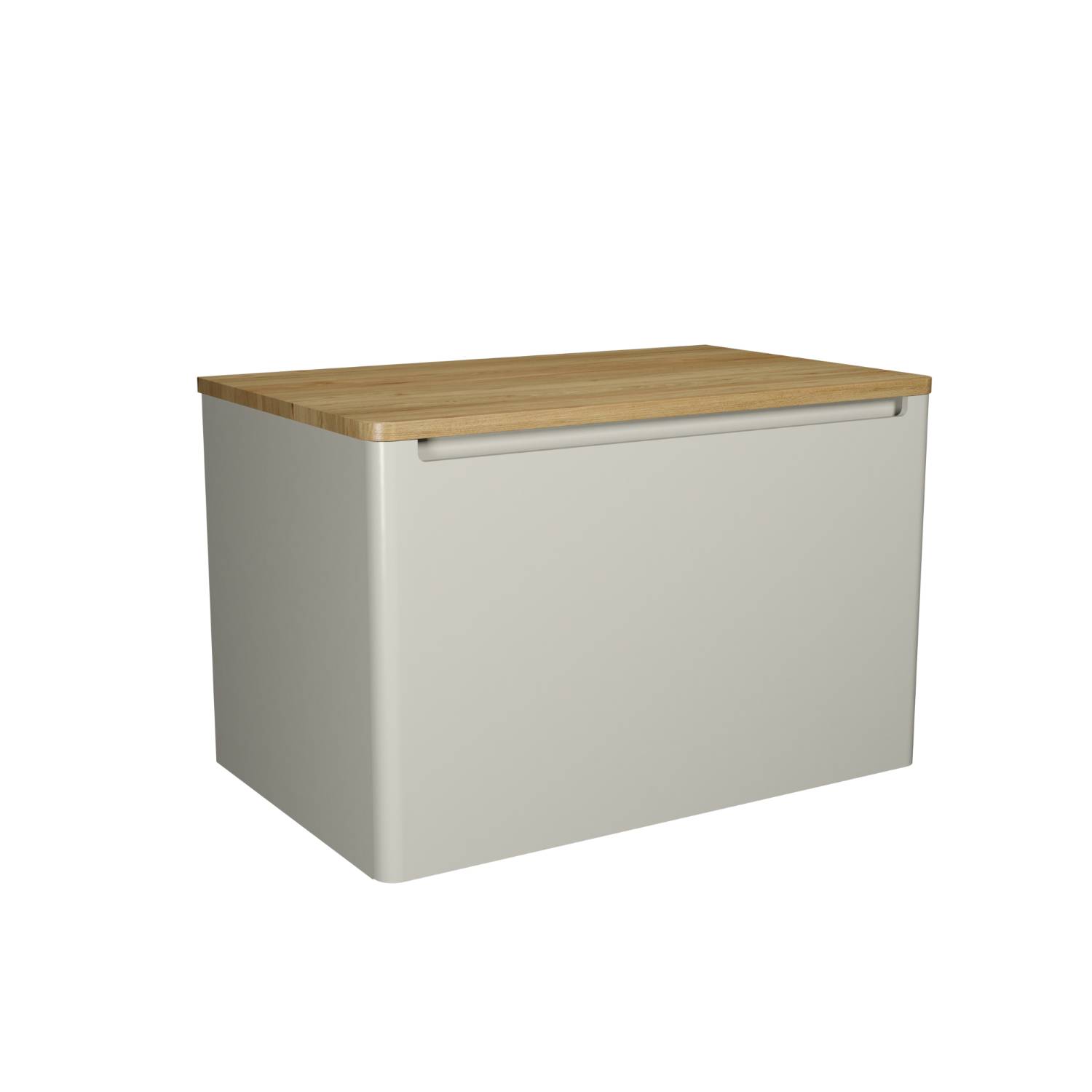 Artist 800 Single Drawer Unit with Solid Oak Worktop - Bathroom Furniture