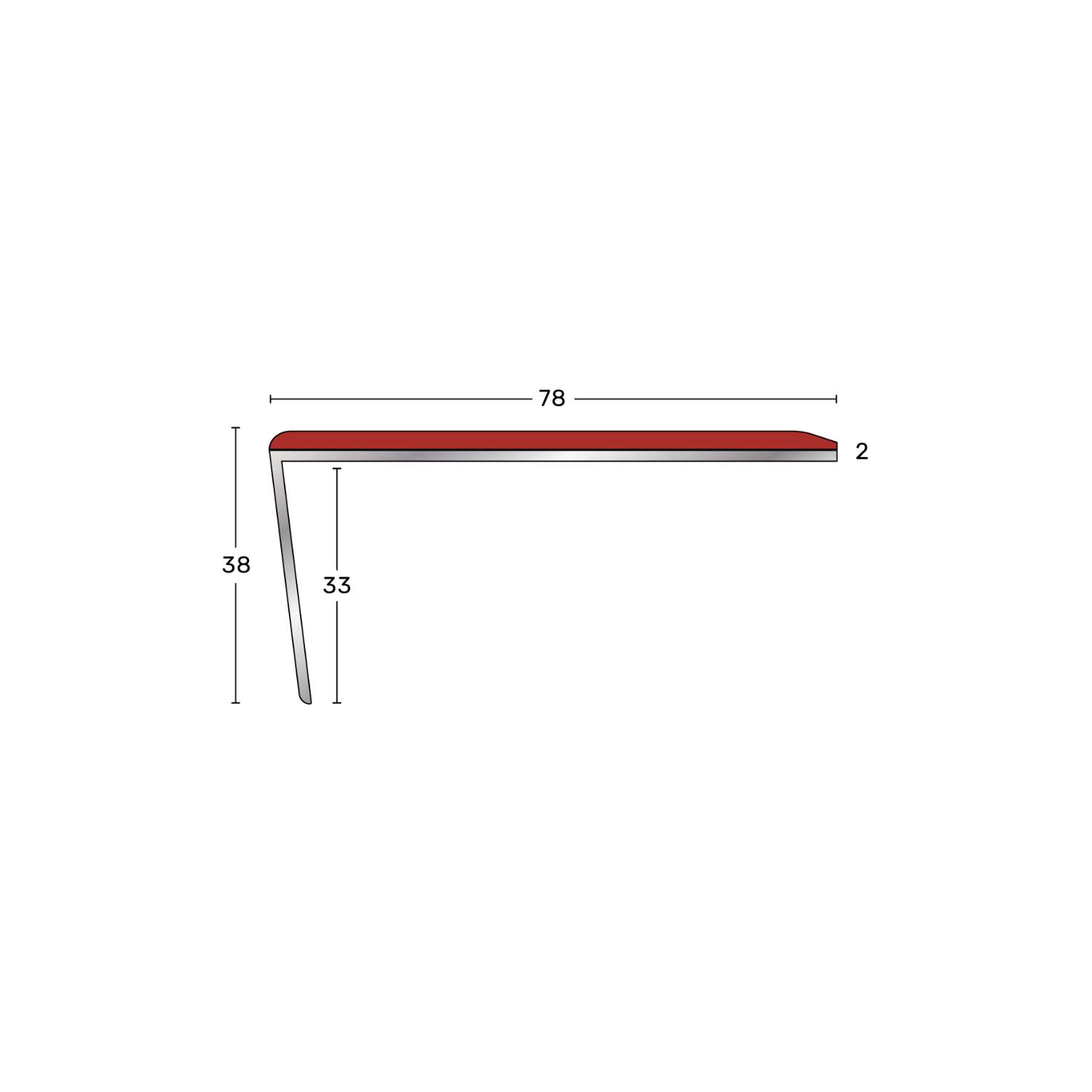 Q-Range Wide Aluminium Stair Nosings / Stair Edging - Stair Nosing