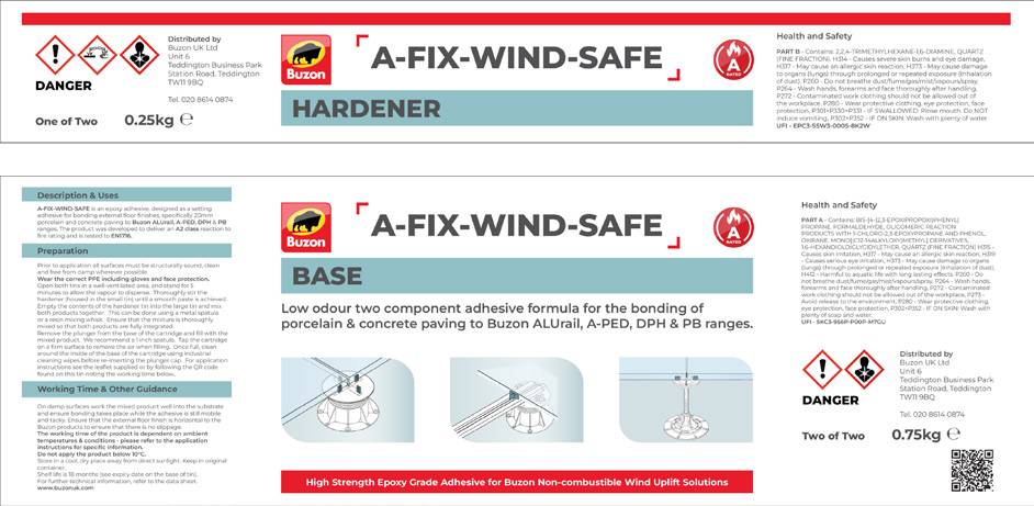 A-FIX-WIND-SAFE Wind Uplift Solution - Permanent Bond Adhesive