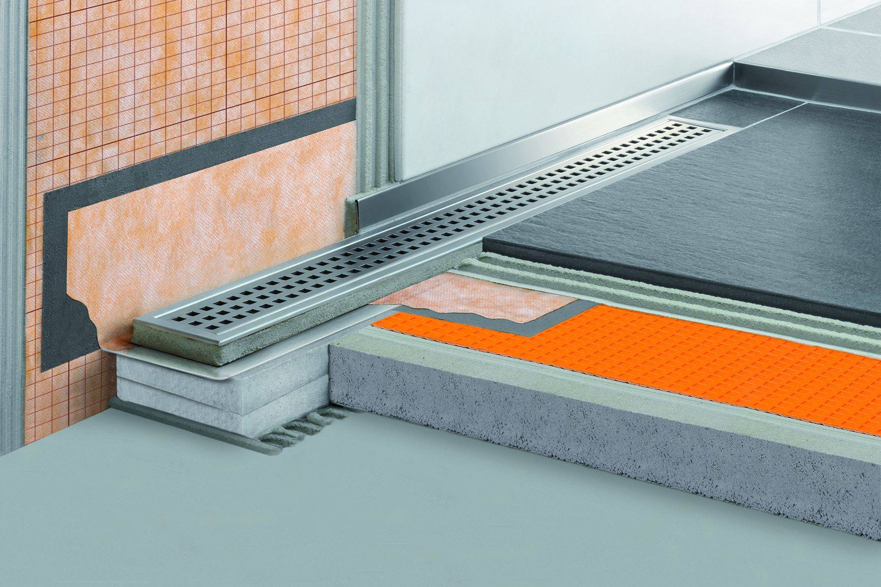 Schlüter®-KERDI-LINE-V 50 G2 - Linear Drainage System