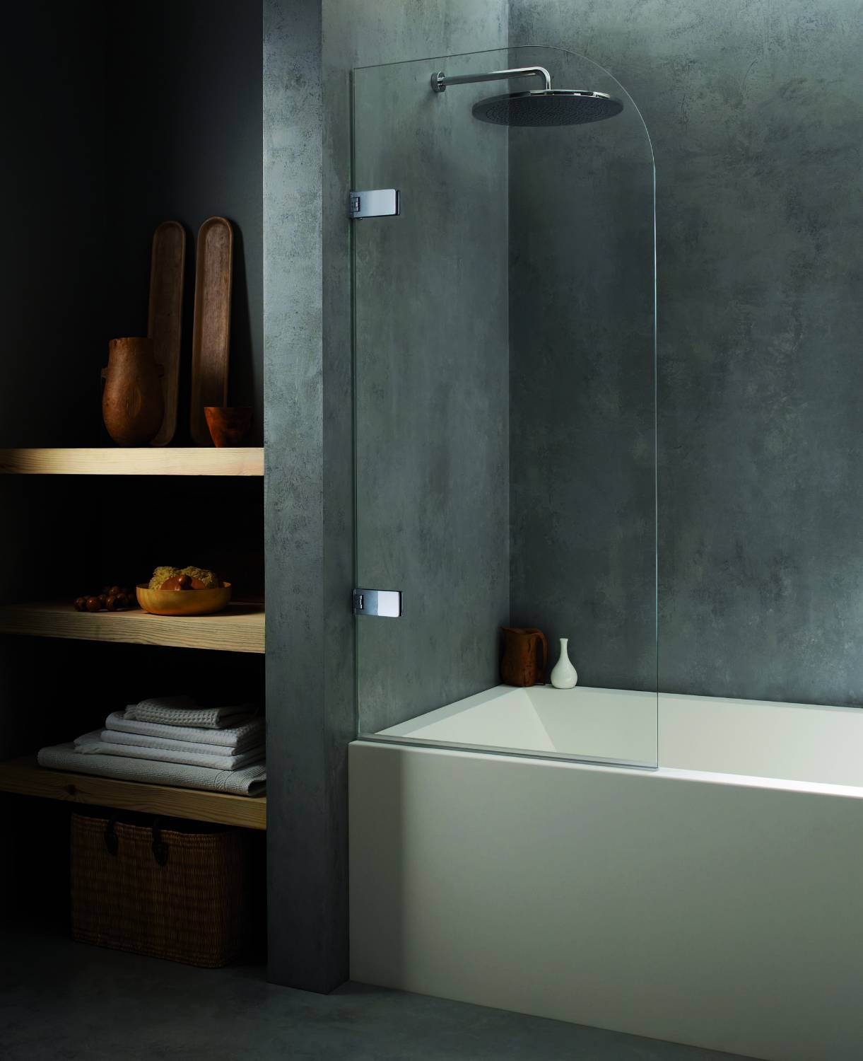 Genoa Bath Screen - Frameless Bathscreen