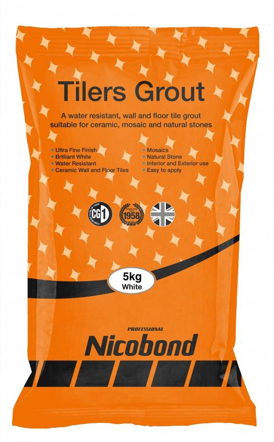 Nicobond Tilers Grout White - Tile Grout