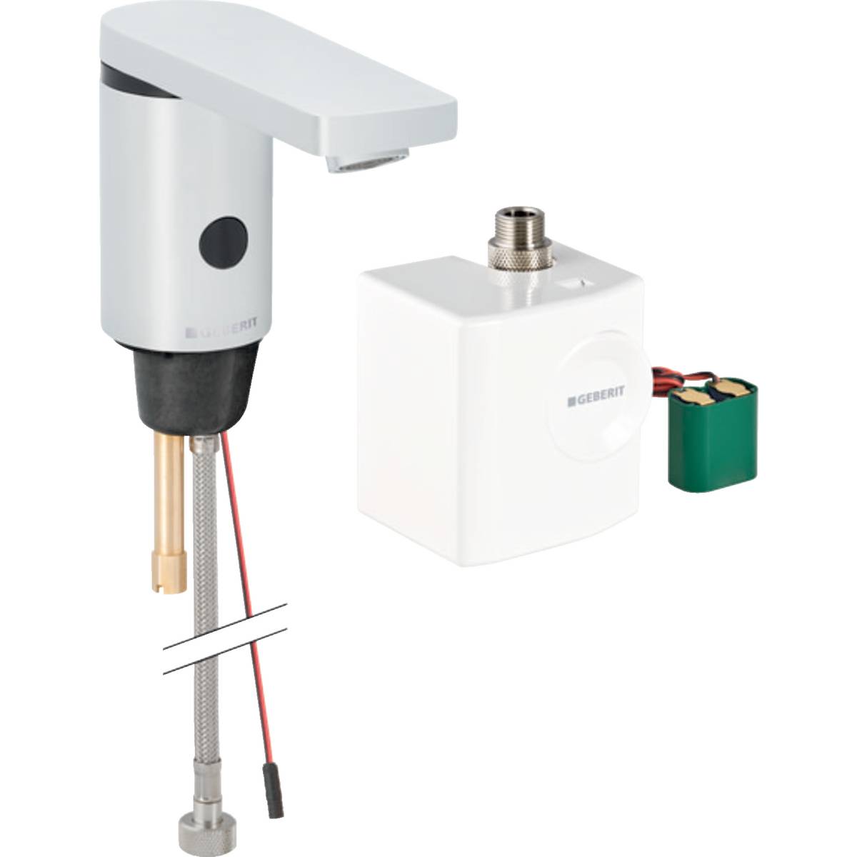 Geberit Type 186 washbasin tap, generator operation - Washbasin taps