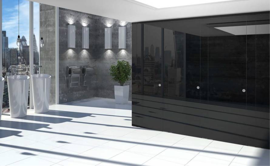 Glass Toilet Cubicle