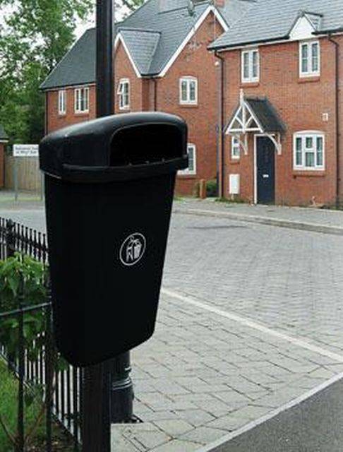 Regent 30L Post Mounted Litter Bin