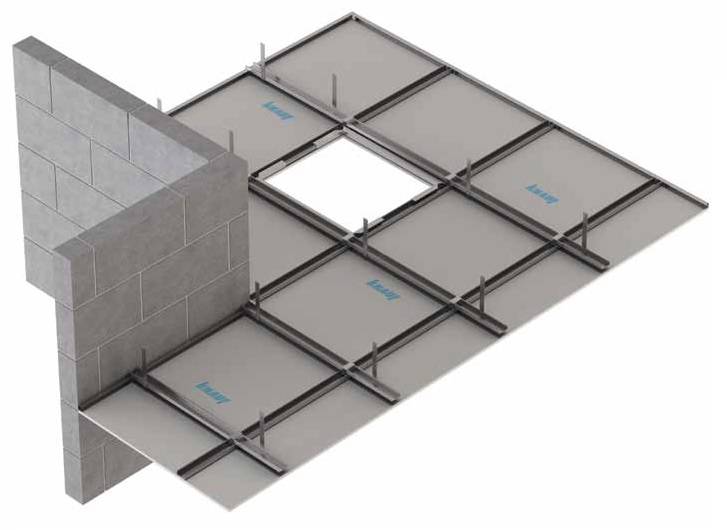 Fire Protection to Floor or Roof Cavity above: Knauf C-Form-Soffit Lining CF1/08