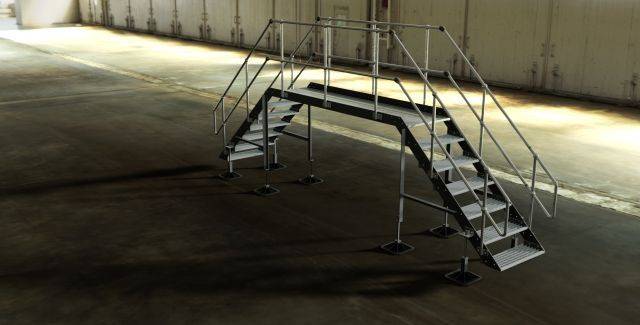 Industrial Stair System - Ascent Step Over Unit