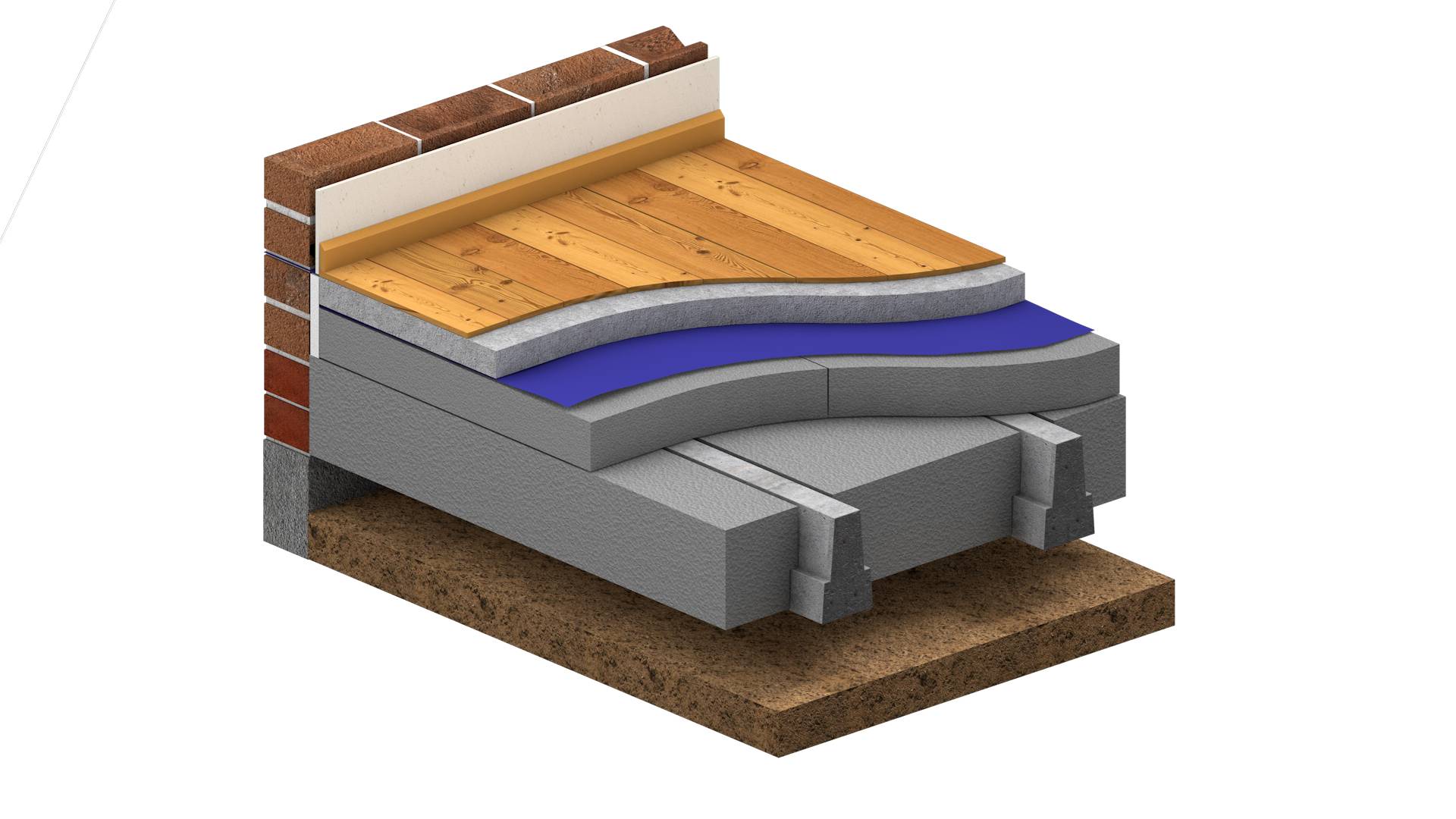 Stylite T-Beam Zero - Suspended floor infill