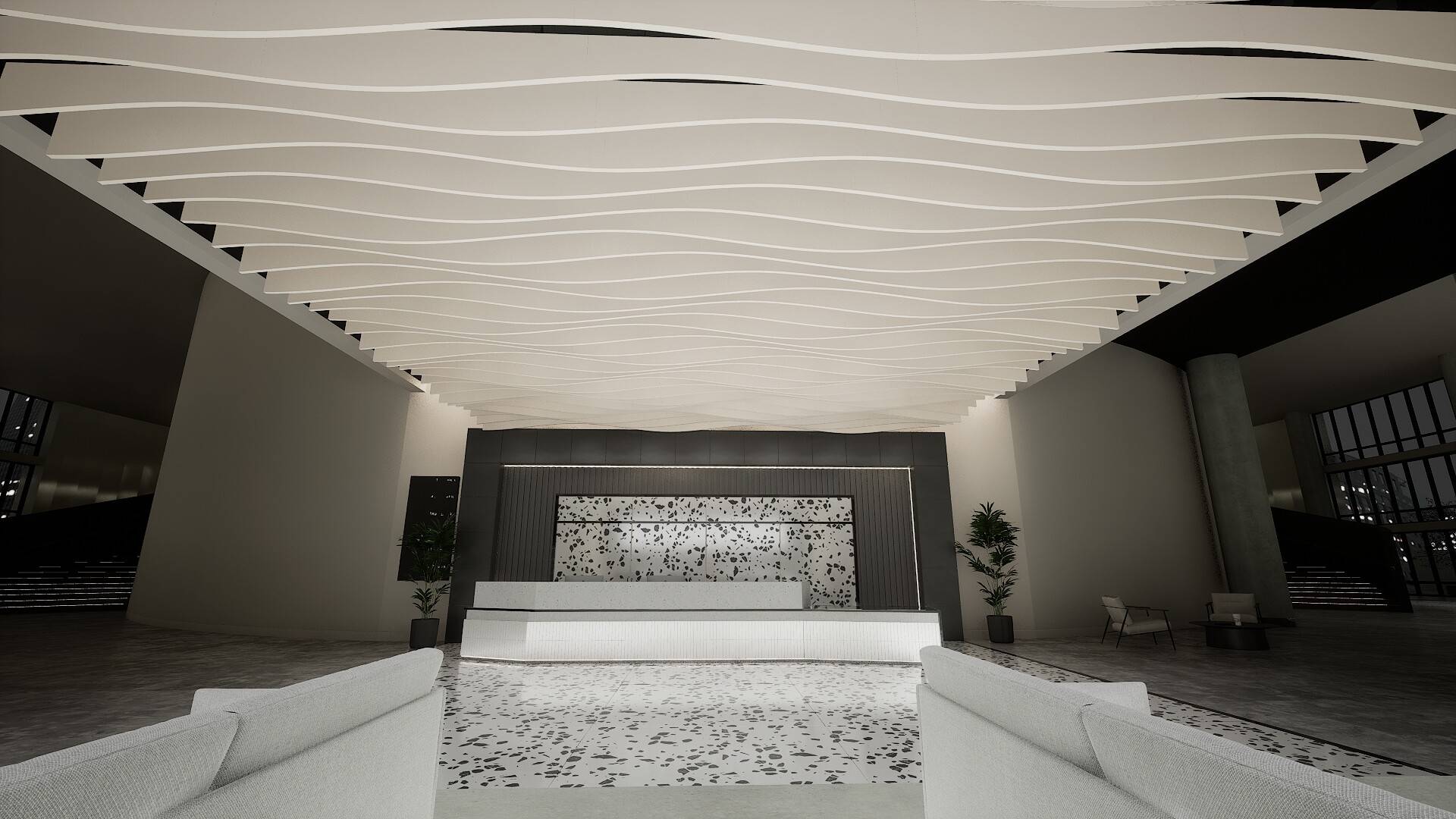 Sonify By Zentia – Sonify Baffle Shapes, Curve - Ceiling System
