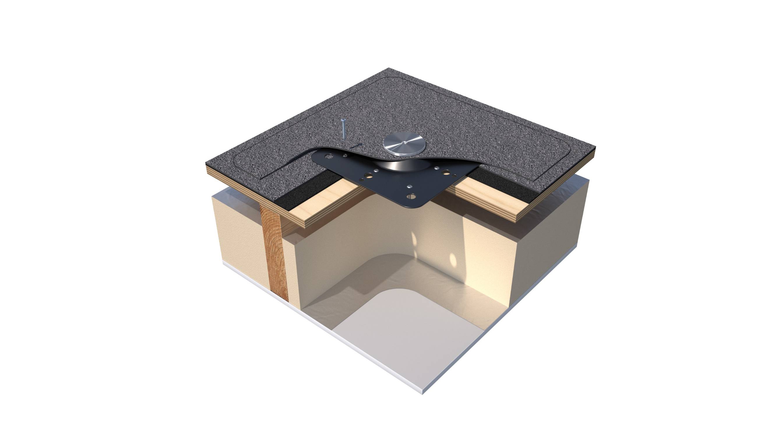 ROOFTRAK®  IFP250 | Solar & Cladding Fixing Point for Membrane Roofs  - Integrated Fixing Point System